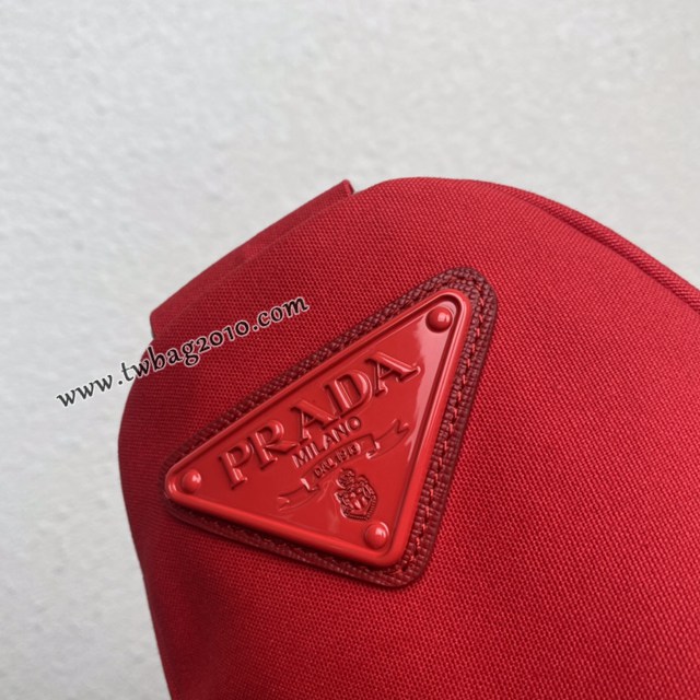Prada專櫃新款帆布大三角包 2VY007 普拉達三角形帆布斜挎包 csp1082